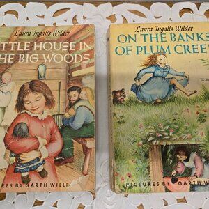 Little House In the Big Woods Banks of Plum Creek Story Books vintage